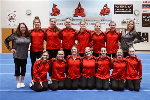 The 2023 EHS gymnastics team
